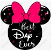 Best Day  Ever Disney  Vacation  Minnie  Mouse T shirt Iron on Transfer