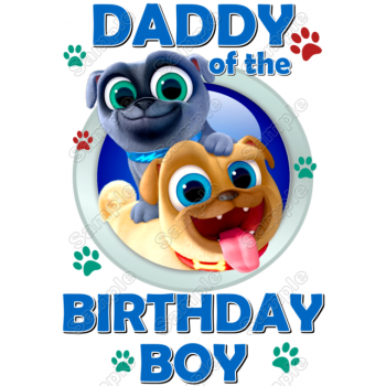 Bingo and Rolly of Puppy Dog Pals Birthday  Personalized  Custom  T Shirt Iron on Transfer Decal #1