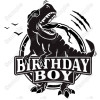 Dinosaur Birthday Boy  Iron On Transfer Vinyl HTV