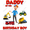 Blippi Family Member  Birthday Custom  T Shirt Iron on Transfer Decal