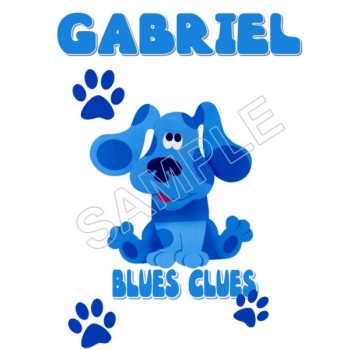 Blues Clues Personalized  Custom  T Shirt Iron on Transfer Decal #52