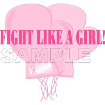 Breast Cancer Awareness ~ Fight Like A Girl ~ T Shirt Iron on Transfer Decal #19