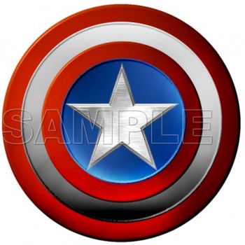 Captain America Logo T Shirt Iron on Transfer Decal #2