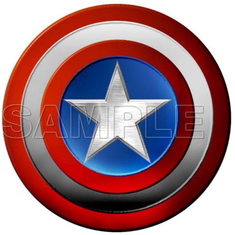 Captain America Logo T Shirt Iron on Transfer Decal #2