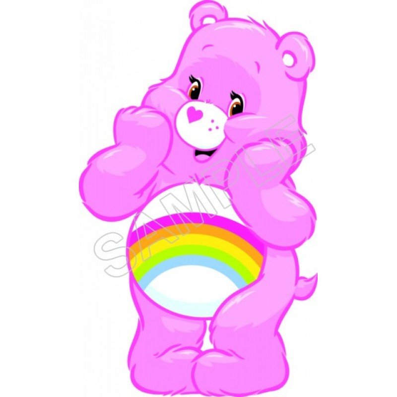 Care Bears Rainbow T Shirt Iron on  Transfer Decal #2