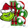  Christmas Grinch HO HO HO T Shirt Heat Iron on Transfer Decal 