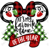  Christmas Favorite Time T Shirt Iron on Transfer Decal 