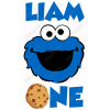 Cookie  Monster Custom  Name T Shirt Iron on Transfer 