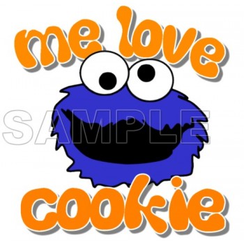 Cookie Monster T Shirt Iron on Transfer Decal #3