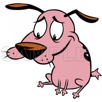 Courage Cowardly Dog T Shirt Iron on Transfer Decal #3