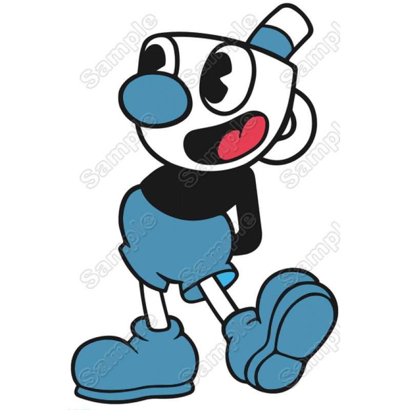 Cuphead Mugman  Game  T Shirt Iron on Transfer  Decal