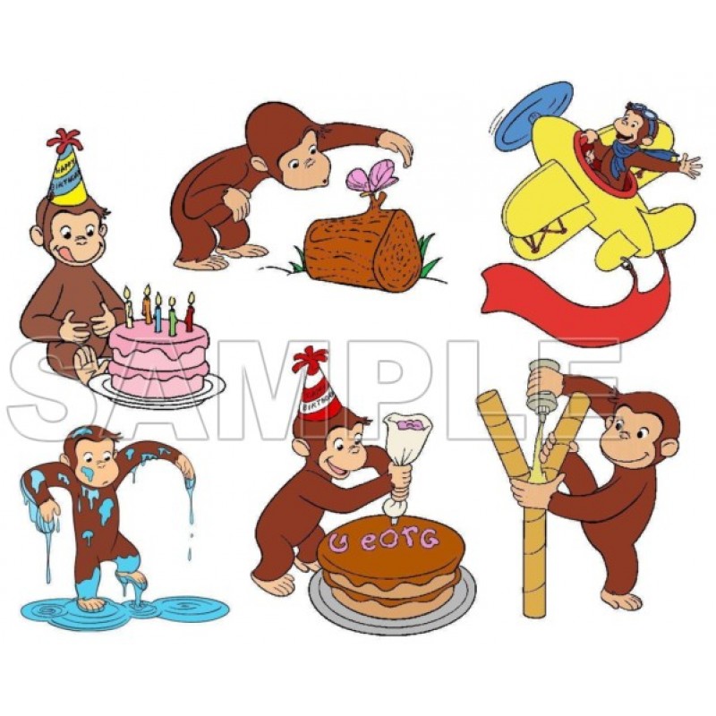 Curious George T Shirt Iron on Transfer Decal #4