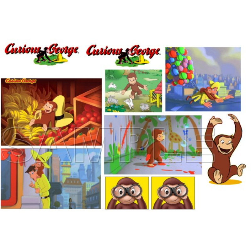 Curious George T Shirt Iron on Transfer Decal #5