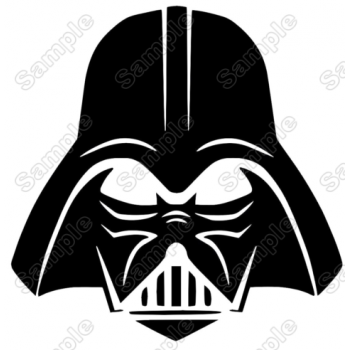 Darth Vader Head  Iron On Heat Transfer Vinyl HTV