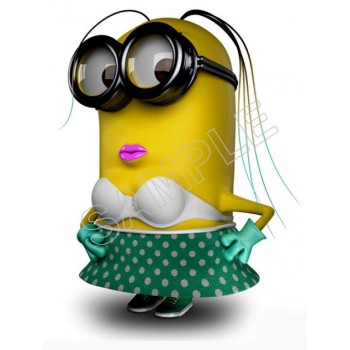 Despicable Me Female Minion   T Shirt Iron on Transfer Decal #50