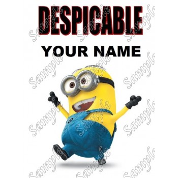  Despicable Me Minion Custom Personalized  T Shirt Iron on Transfer Decal #89  