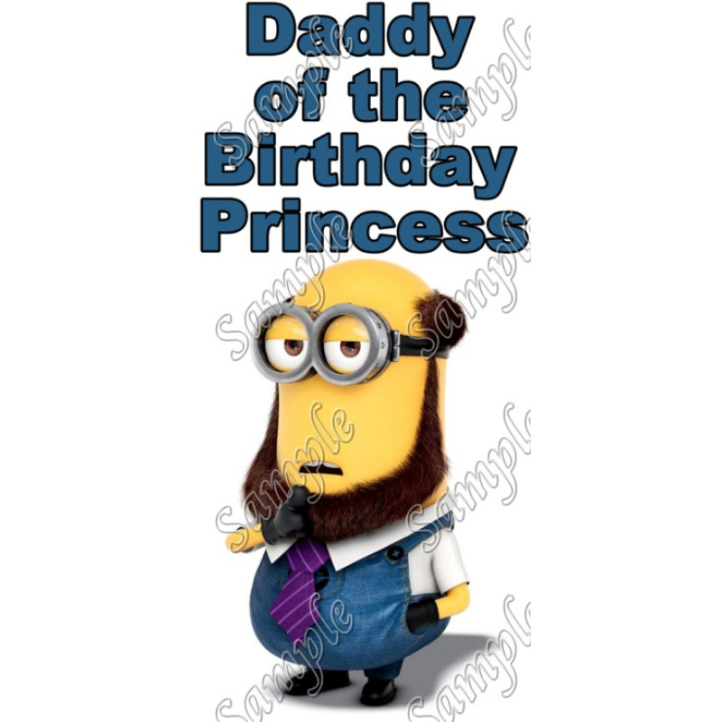 Despicable Me Minion Daddy  Personalized  T Shirt Iron on Transfer Decal #8