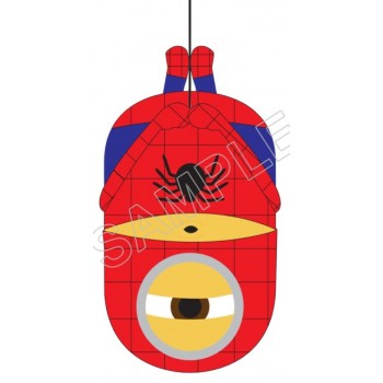 Despicable Me Minion Spider Man T Shirt Iron on Transfer  Decal  #23