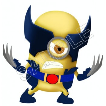 Despicable Me Minion Wolverine T Shirt Iron on Transfer  Decal  #51