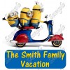 Despicable Me Minions  Family Vacation Personalized Iron on Transfer #1