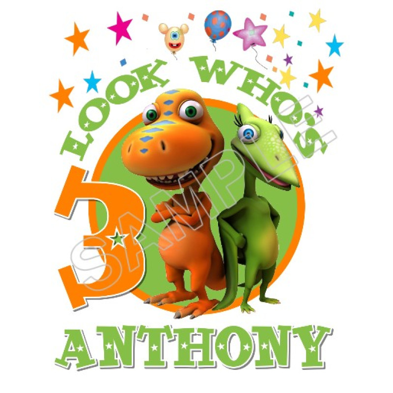 Dinosaur Train  Birthday Personalized Custom T Shirt Iron on Transfer Decal #47