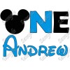 Disney Birthday Personalized Mickey Mouse for boy  Iron on Transfer Decal #1