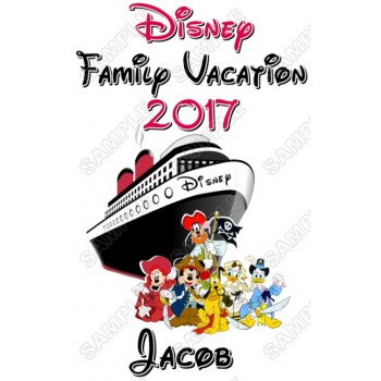 Disney Disneyland Vacation Cruise  Personalized  Custom  T Shirt Iron on Transfer Decal #2