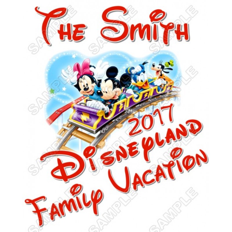 Disney Disneyland Vacation Cruise  Personalized  Custom  T Shirt Iron on Transfer Decal #22