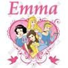 Disney Princess  Personalized  Custom  T Shirt Iron on Transfer Decal #16