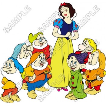 Disney Princess Snow White and the Seven Dwarfs T Shirt Iron on Transfer Decal #2