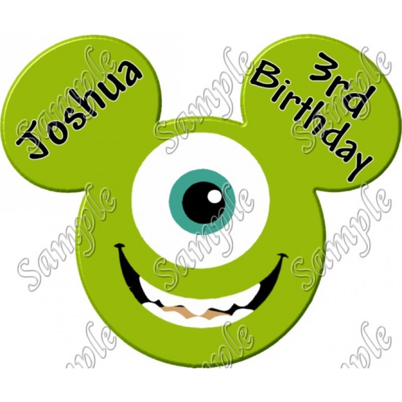 Disney  Vacation  Mike Wazowski  Custom  Personalized  T Shirt Iron on Transfer Decal #27