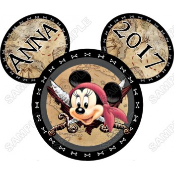 Disney World Disneyland  Vacation Minnie  Mouse  Custom  Personalized  T Shirt Iron on Transfer Decal #39