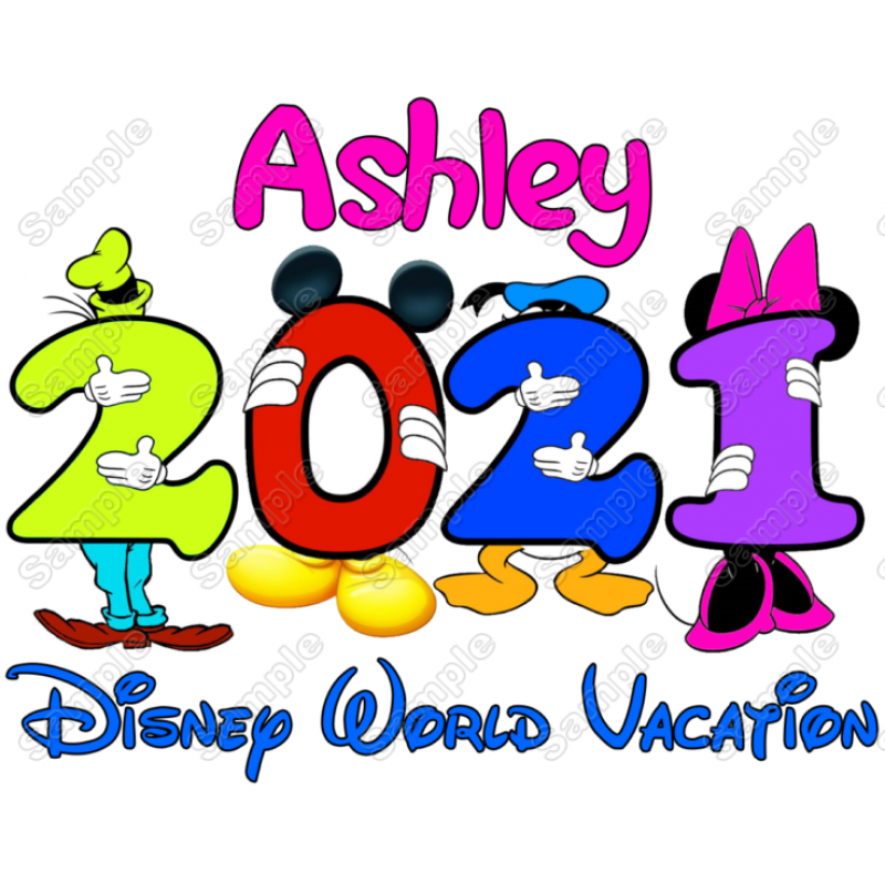 Disney World  Vacation Cruise  Personalized  Custom  T Shirt Iron on Transfer Decal #4