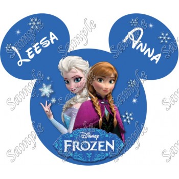 Disney World Vacation  Frozen  Custom  Personalized  T Shirt Iron on Transfer Decal #82