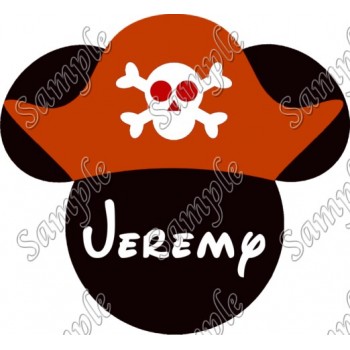 Disney World Vacation Mickey  Mouse Pirate  Custom  Personalized  T Shirt Iron on Transfer Decal #33