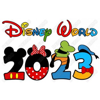 Disney Vacation 2023 T Shirt Iron on Transfer Decal 