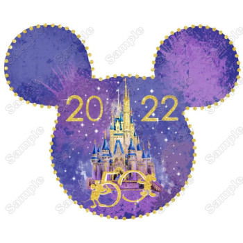 Walt Disney World 50th Anniversary  T Shirt Iron on Transfer Decal 