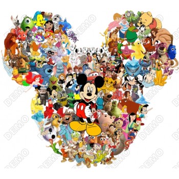 Disney Characters Mickey ears  T Shirt Iron on Transfer Decal 