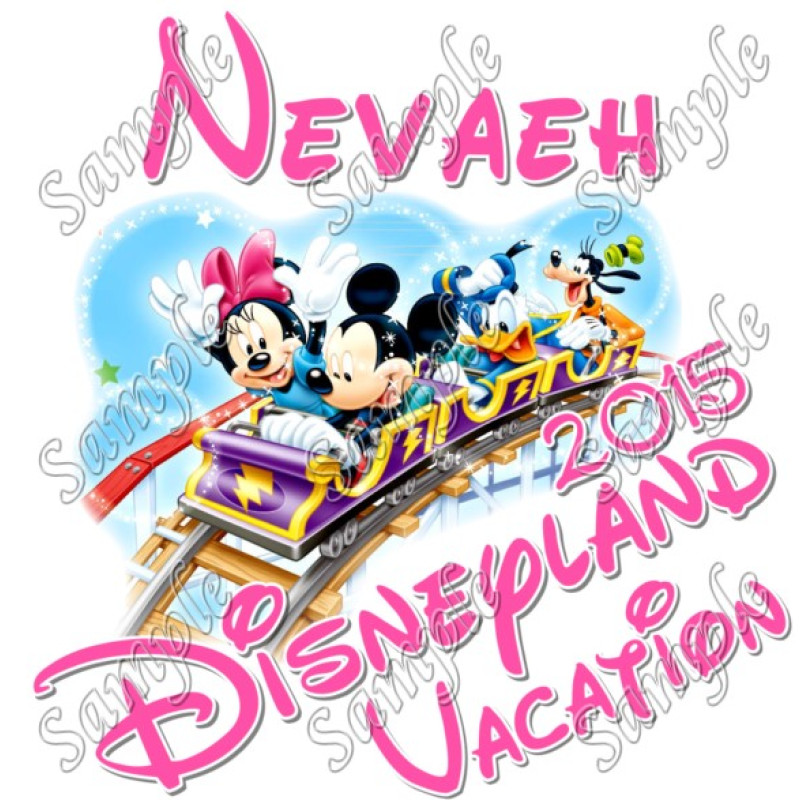 Disneyland Vacation Cruise  Personalized  Custom  T Shirt Iron on Transfer #5