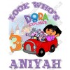 Dora  Birthday  Personalized  Custom  T Shirt Iron on Transfer Decal #15