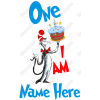 Dr. Seuss  Birthday One I am  Personalized  Custom  T Shirt Iron on Transfer Decal 