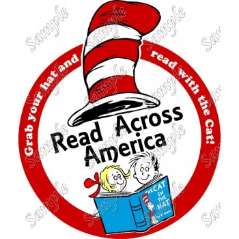 Dr. Seuss Read Across America  Shirt Iron on Transfer  Decal  #87