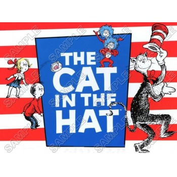 Dr.Seuss The  Cat in the Hat  T Shirt Iron on Transfer Decal #5