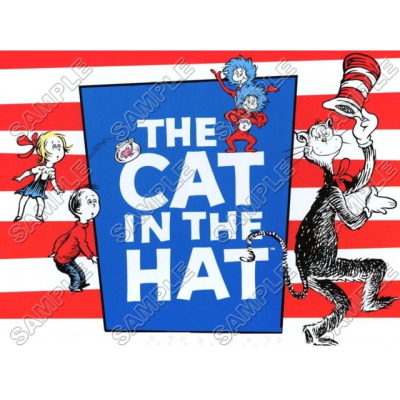 Dr.Seuss The  Cat in the Hat  T Shirt Iron on Transfer Decal #5