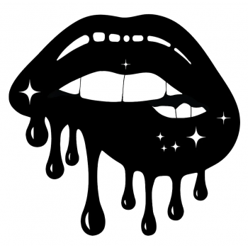 Dripping Lips  Iron On Transfer Vinyl HTV