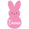 Easter Bunny for Girls Custom Name Iron on Transfer