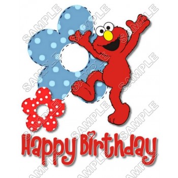 Elmo Birthday  T Shirt Iron on Transfer Decal #6