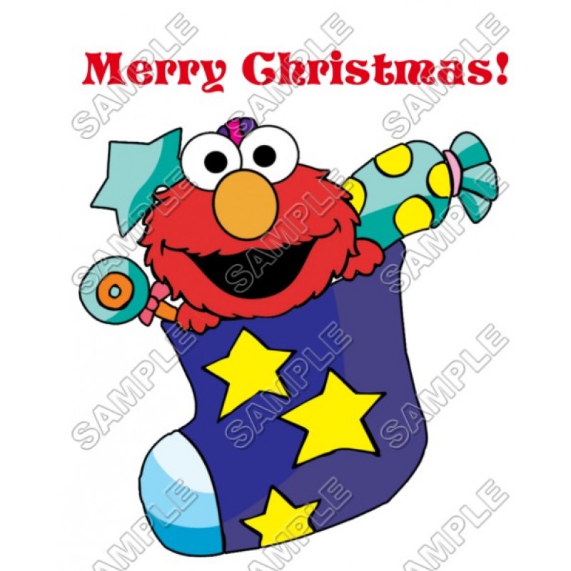 Elmo  Christmas T Shirt Iron on Transfer Decal #72