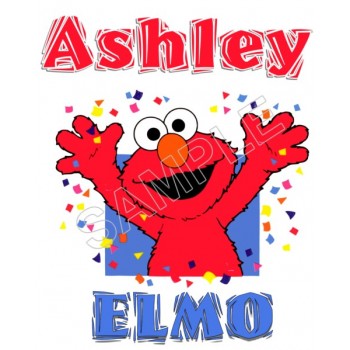 Elmo  Personalized  Custom  T Shirt Iron on Transfer Decal #73