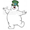 Frosty The Snowman  T Shirt Iron on Transfer Decal #1